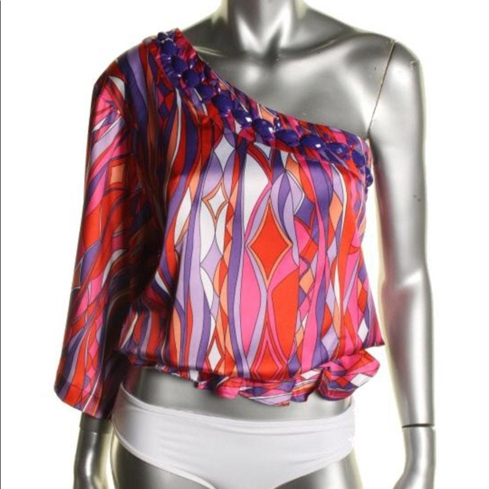 Rachel Lym Crista One Shoulder Swim Top Cover-Up